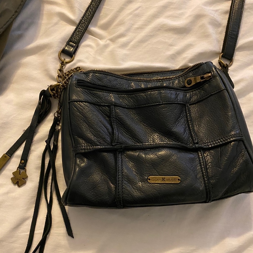 COPY - Lucky Brand cross body black leather